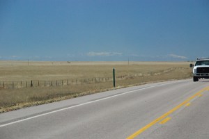 there are mountains way off there